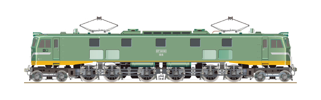 EF5890つばめ列車のイラスト
